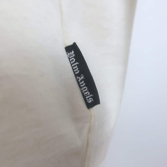 Palm Angels x Formula 1 Racing Monogram Tee Ivory Cotton Size Medium NEW - Picture 6 of 11
